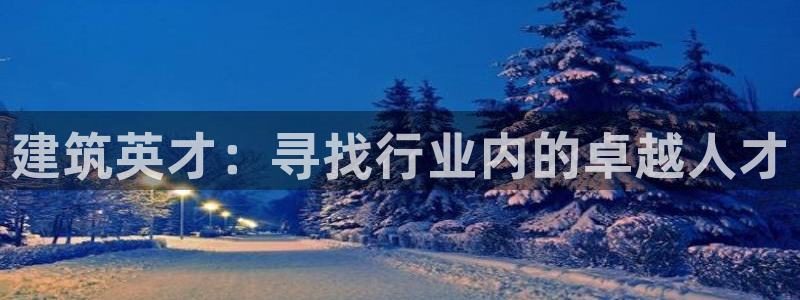 顺盈娱乐最高代理：建筑英才：寻找行业内的卓越人才