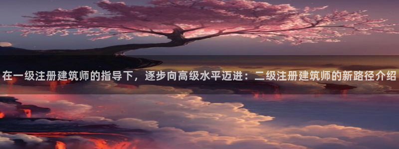 顺盈娱乐代理怎么样了：在一级注册建筑师的指导下，逐步向高级水平迈进：二级注册建筑师的新路径介绍